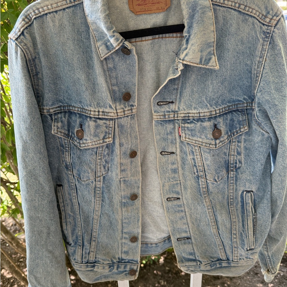 Vintage 80’s Levi's Red tab Light Blue Denim Jacket